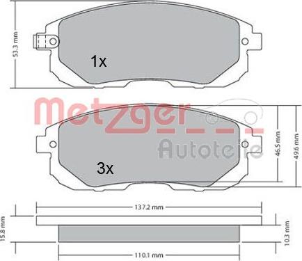 Metzger 1170208 - Komplet Pločica, disk-kočnica www.molydon.hr