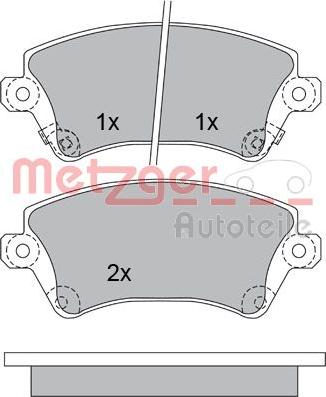 Metzger 1170219 - Komplet Pločica, disk-kočnica www.molydon.hr