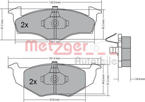 Metzger 1170217 - Komplet Pločica, disk-kočnica www.molydon.hr