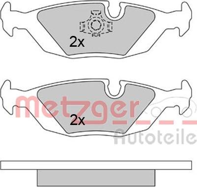 Metzger 1170284 - Komplet Pločica, disk-kočnica www.molydon.hr