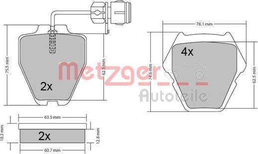 Metzger 1170231 - Komplet Pločica, disk-kočnica www.molydon.hr