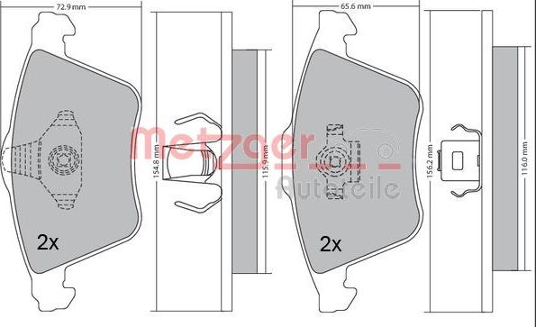 Metzger 1170233 - Komplet Pločica, disk-kočnica www.molydon.hr