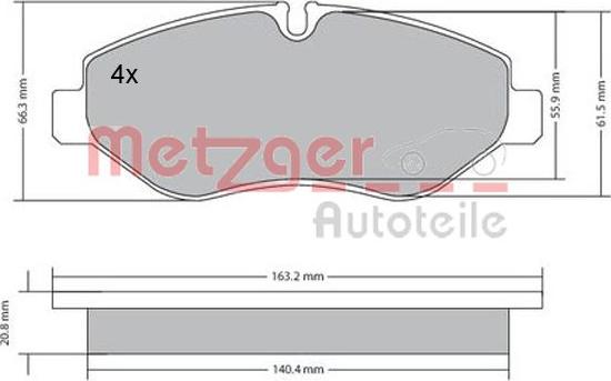 Metzger 1170271 - Komplet Pločica, disk-kočnica www.molydon.hr