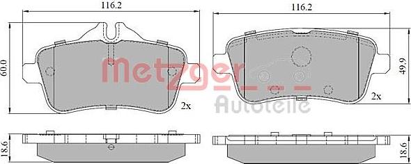 Metzger 1170786 - Komplet Pločica, disk-kočnica www.molydon.hr