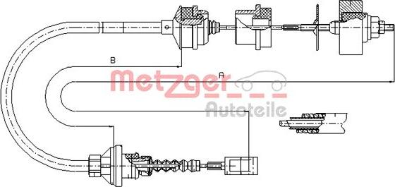 Metzger 1172.3 - Sajla, mehanizam za aktiviranje kvacila www.molydon.hr