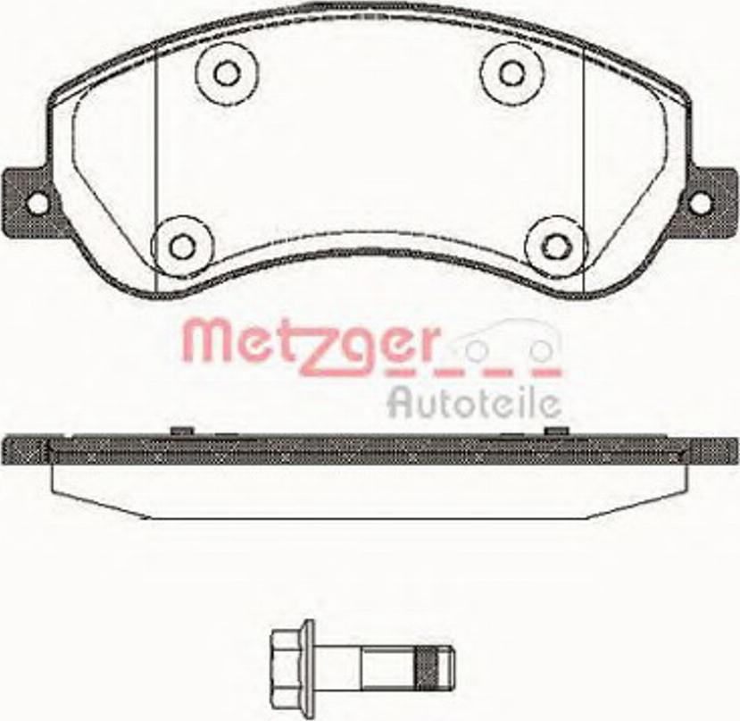 Metzger 1250.00 - Komplet Pločica, disk-kočnica www.molydon.hr