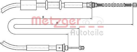 Metzger 1281P2 - Sajla ručne kočnice www.molydon.hr