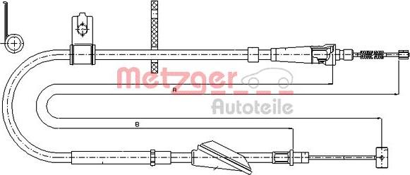 Metzger 17.5045 - Sajla ručne kočnice www.molydon.hr