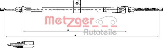 Metzger 17.0006 - Sajla ručne kočnice www.molydon.hr