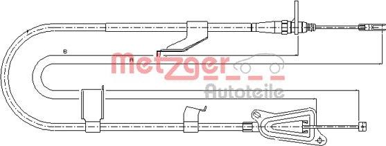 Metzger 17.0335 - Sajla ručne kočnice www.molydon.hr