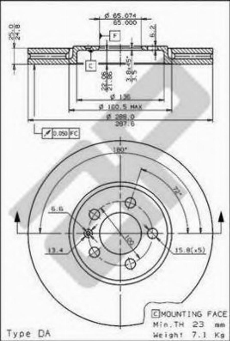 Metzger 24586 - Kočioni disk www.molydon.hr