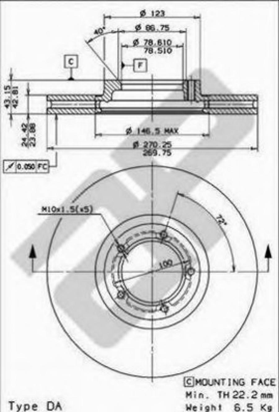 Metzger 24651 - Kočioni disk www.molydon.hr