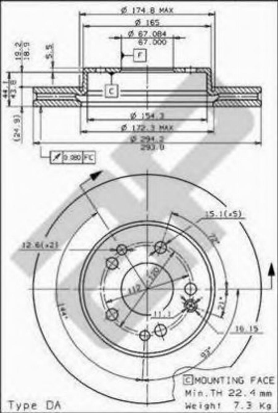 Metzger 24615 - Kočioni disk www.molydon.hr