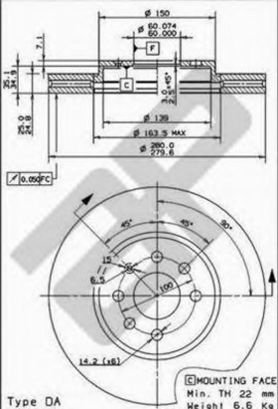 Metzger 24884V - Kočioni disk www.molydon.hr