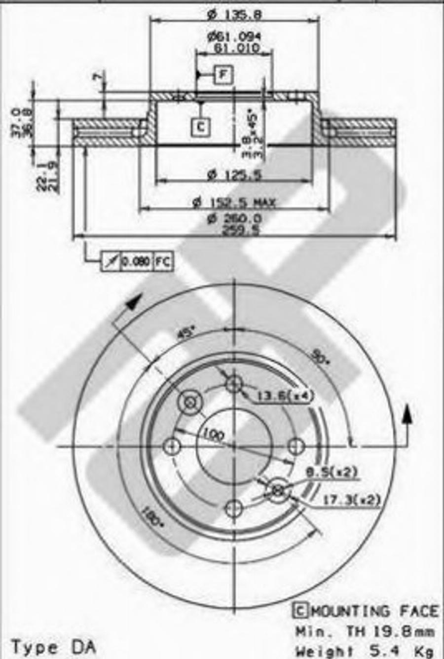 Metzger 24825 - Kočioni disk www.molydon.hr