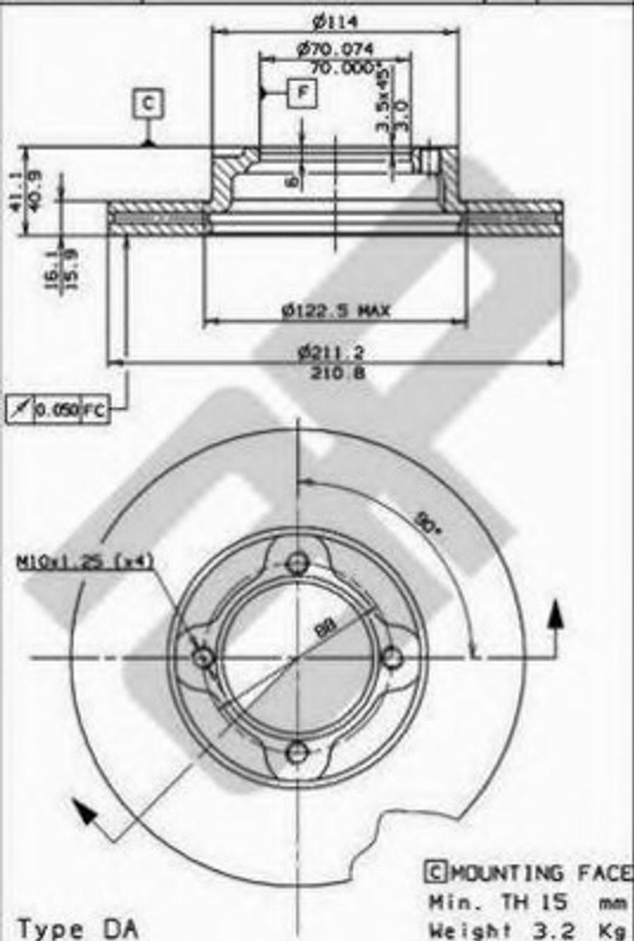 Metzger 24822 - Kočioni disk www.molydon.hr