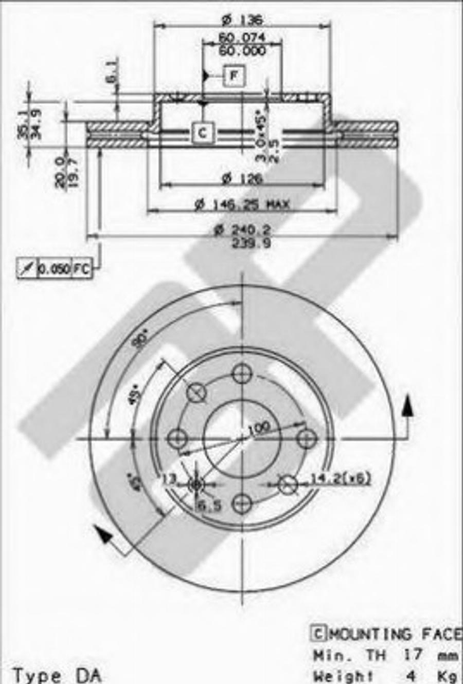 Metzger 24221 - Kočioni disk www.molydon.hr