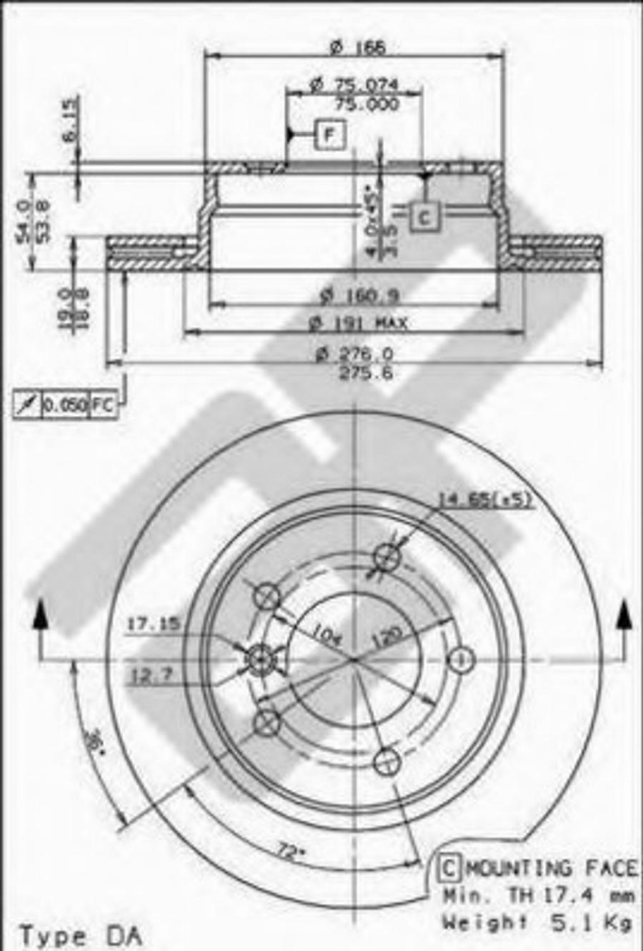 Metzger 24750 - Kočioni disk www.molydon.hr