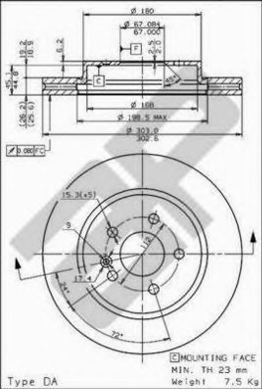 Metzger 24767 - Kočioni disk www.molydon.hr