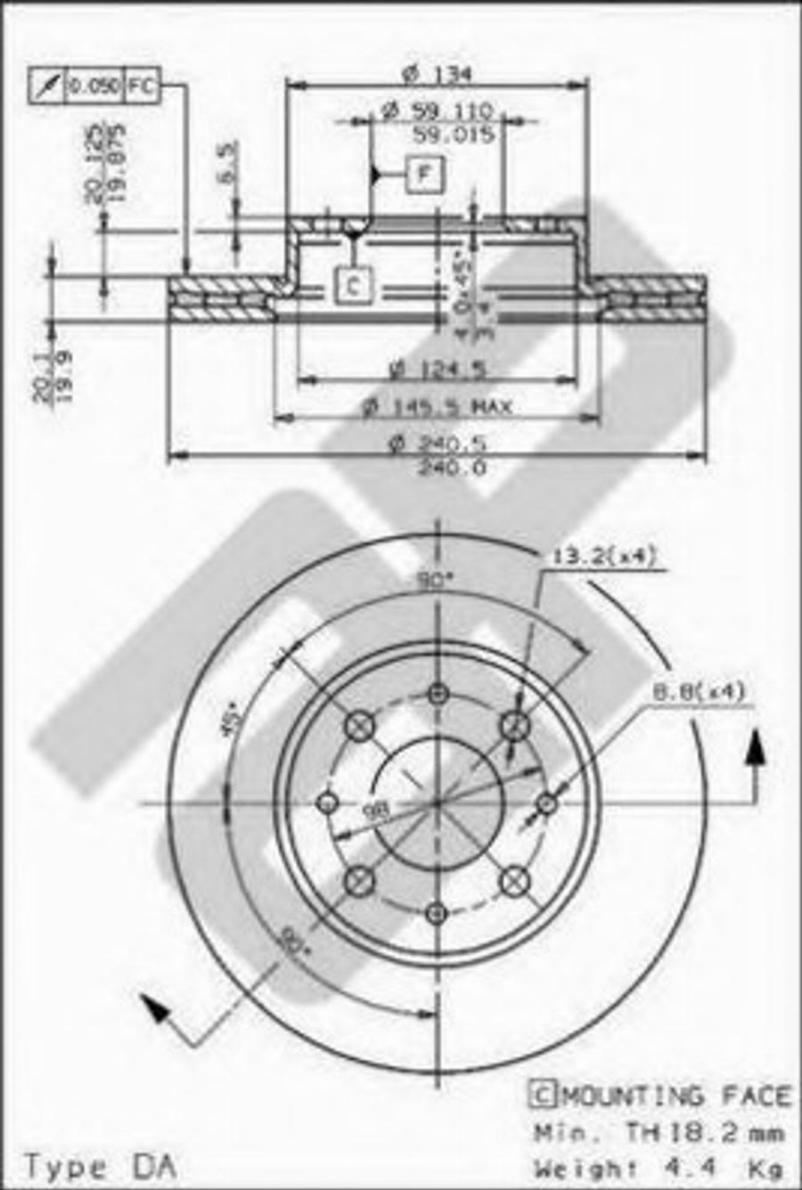 Metzger 24706 - Kočioni disk www.molydon.hr