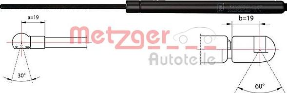 Metzger 2110487 - Plinski amortizer, prtljaznik/utovarni prostor www.molydon.hr