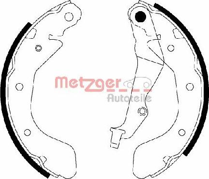 Metzger MG 945 - Komplet kočnica, bubanj kočnice www.molydon.hr