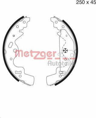 Metzger MG 986 - Komplet kočnica, bubanj kočnice www.molydon.hr