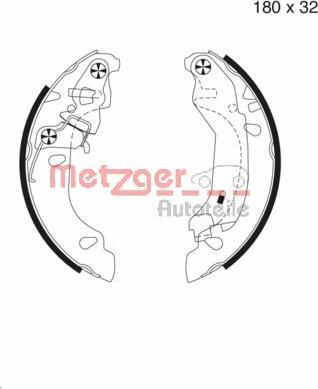 Metzger MG 980 - Komplet kočnica, bubanj kočnice www.molydon.hr