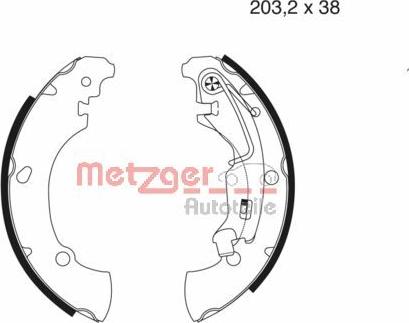 Metzger MG 981 - Komplet kočnica, bubanj kočnice www.molydon.hr