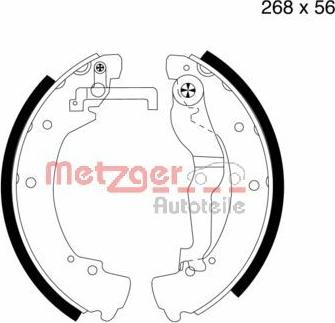 Metzger MG 548 - Komplet kočnica, bubanj kočnice www.molydon.hr