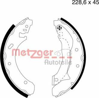 Metzger MG 581 - Komplet kočnica, bubanj kočnice www.molydon.hr