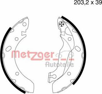 Metzger MG 576 - Komplet kočnica, bubanj kočnice www.molydon.hr