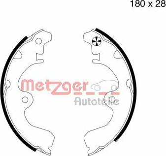 Metzger MG 617 - Komplet kočnica, bubanj kočnice www.molydon.hr