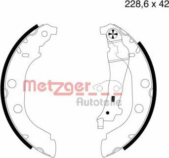 Metzger MG 631 - Komplet kočnica, bubanj kočnice www.molydon.hr