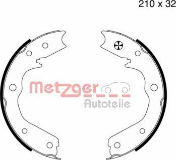 Metzger MG 817 - Komplet kočionih obloga, rucna kočnica www.molydon.hr