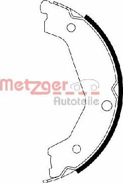 Metzger MG 206 - Komplet kočionih obloga, rucna kočnica www.molydon.hr