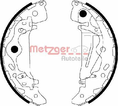 Metzger MG 217 - Komplet kočnica, bubanj kočnice www.molydon.hr