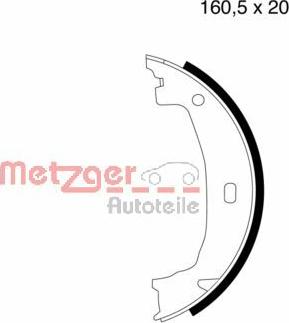 Metzger MG 780 - Komplet kočionih obloga, rucna kočnica www.molydon.hr