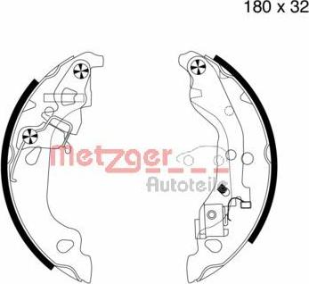 Metzger MG 737 - Komplet kočnica, bubanj kočnice www.molydon.hr