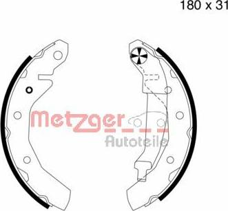 Metzger MG 724 - Komplet kočnica, bubanj kočnice www.molydon.hr