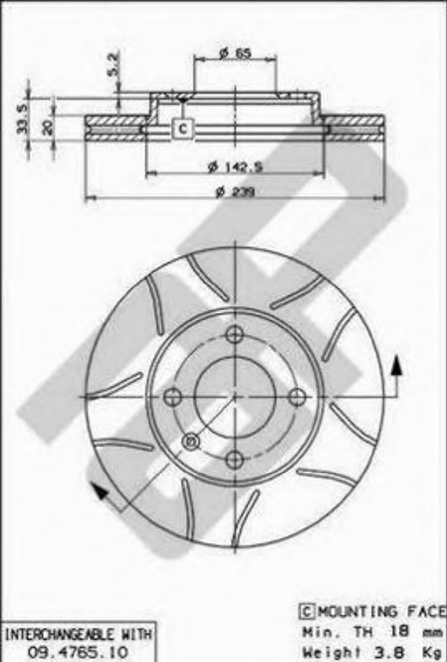 Metzger X20024 - Kočioni disk www.molydon.hr