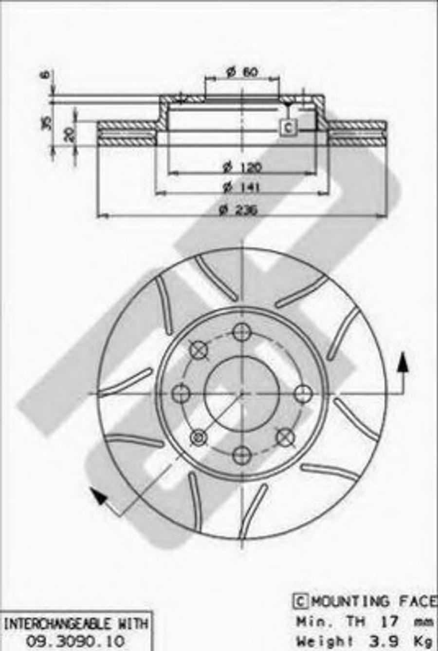 Metzger X20238 - Kočioni disk www.molydon.hr