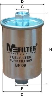 Mfilter BF 09 - Filter za gorivo www.molydon.hr