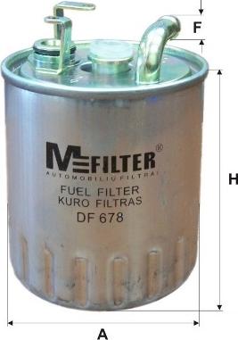 Mfilter DF 678 - Filter za gorivo www.molydon.hr