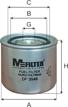 Mfilter DF 3549 - Filter za gorivo www.molydon.hr