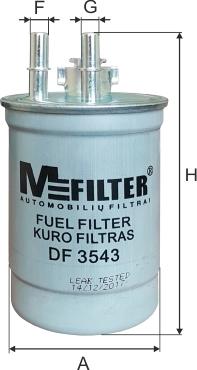 Mfilter DF 3543 - Filter za gorivo www.molydon.hr