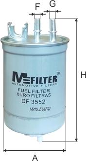 Mfilter DF 3552 - Filter za gorivo www.molydon.hr