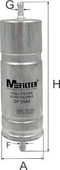 Mfilter DF 3564 - Filter za gorivo www.molydon.hr