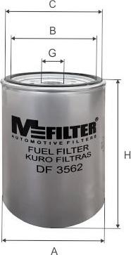 Mfilter DF 3562 - Filter za gorivo www.molydon.hr