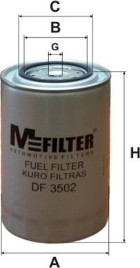 Mfilter DF 3502 - Filter za gorivo www.molydon.hr